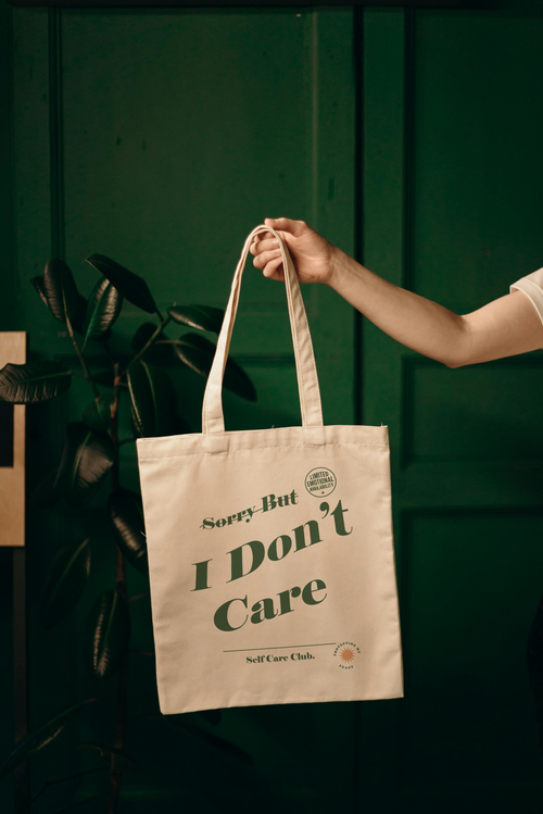 "I don't care" Tote Bag